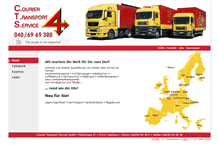 Tablet Screenshot of courier-transport-service.de